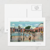 Kroaten in de Saratoga-zwembad Briefkaart (Voorkant / Achterkant)