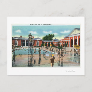 Kroaten in de Saratoga-zwembad Briefkaart