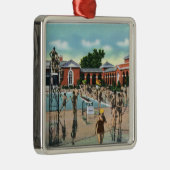 Kroaten in de Saratoga-zwembad Metalen Ornament (Rechts)