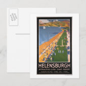 Kroaten langs het Poster van Clyde Coast Beach Rai Briefkaart (Voorkant / Achterkant)