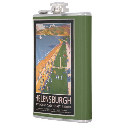 Kroaten langs het Poster van Clyde Coast Beach Rai Heupfles (Links)