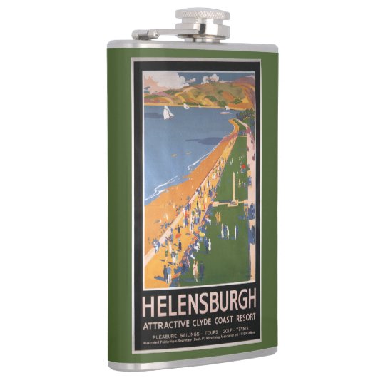 Kroaten langs het Poster van Clyde Coast Beach Rai Heupfles (Rechts)