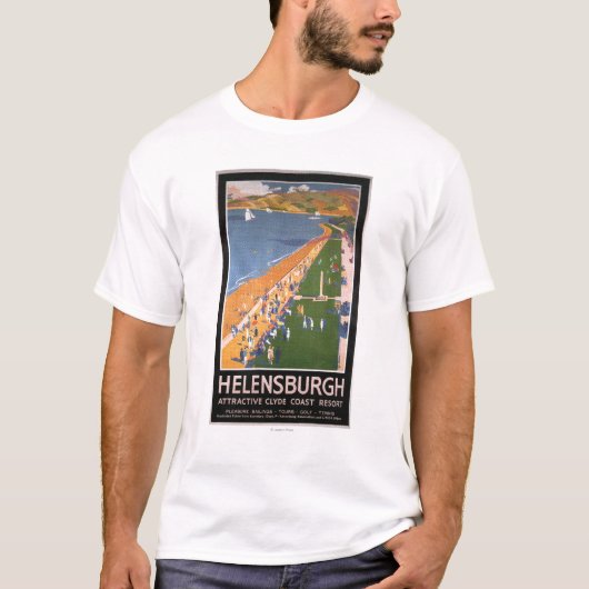 Kroaten langs het Poster van Clyde Coast Beach Rai T-shirt (Voorkant)