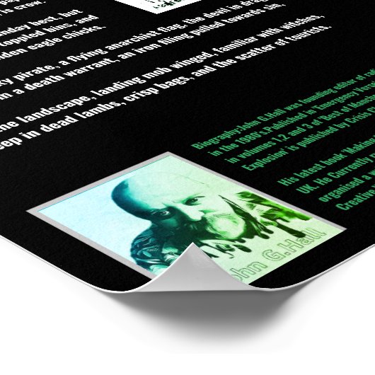 Kroaten op het gedicht Lochranza/John G.Hall Poste Poster (Hoek)