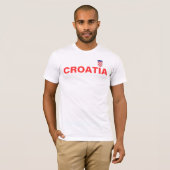kroatian_flag, CROATIA T-shirt (Voorkant volledig)