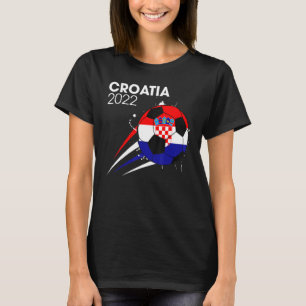 Kroatië 2022 Voetbalteam Kroatische vlag Mannen Bo T-shirt