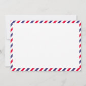 Kroatië Air Mail Post Bruiloftsreceptie Kaart (Achterkant)