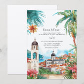 Kroatië Bestemming Bruiloft Kaart (Voorkant / Achterkant)