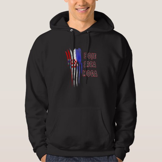 Kroatië Boje Srca Hoodie (Voorkant)