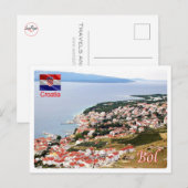Kroatië - Bol - Briefkaart (Voorkant / Achterkant)