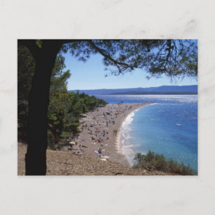 Kroatië, Brac-eiland, Bol, Golden Cape Beach Briefkaart
