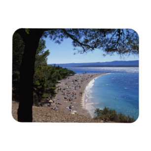 Kroatië, Brac eiland, Bol, Golden Cape Beach Magneet
