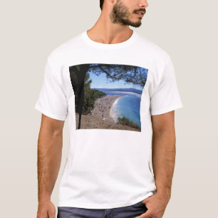 Kroatië, Brac-eiland, Bol, Golden Cape Beach T-shirt