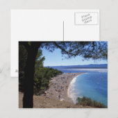 Kroatië, Brac Island, Bol, Golden Cape Beach Briefkaart (Voorkant / Achterkant)