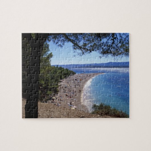 Kroatië, Brac Island, Bol, Golden Cape Beach Legpuzzel (Horizontaal)