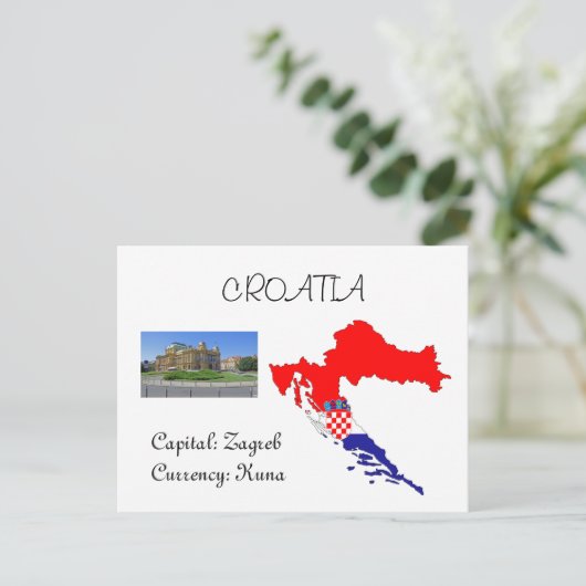 Kroatië Briefkaart (Staand voorkant)