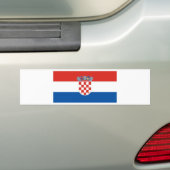 kroatië bumpersticker (Op auto)