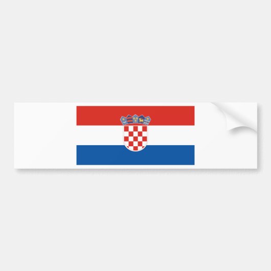 kroatië bumpersticker (Voorkant)