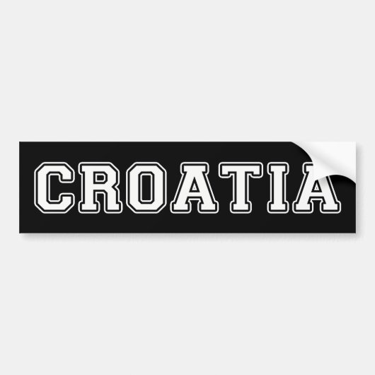 Kroatië Bumpersticker (Voorkant)