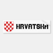 Kroatië Bumpersticker (Voorkant)