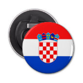 Kroatië Button Flesopener (Voorkant)