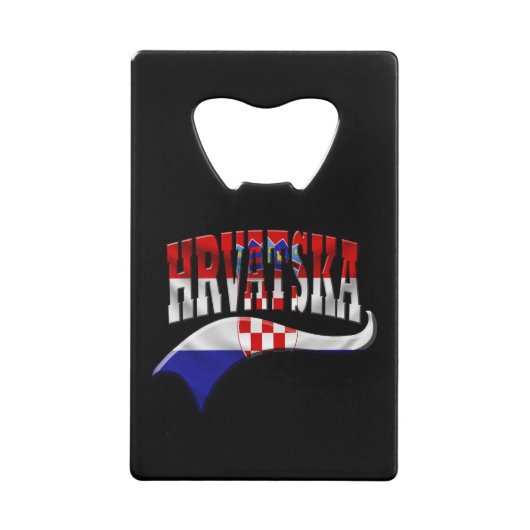 Kroatië Creditkaart Flessenopener (Voorkant)