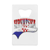 Kroatië Creditkaart Flessenopener (Achterkant)
