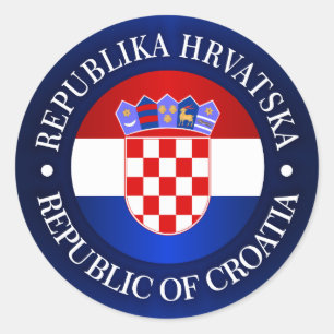 Kroatië (d) ronde sticker