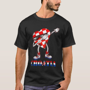 Kroatië Dabbing Hart Kroatische Trots Hrvatska Cro T-shirt