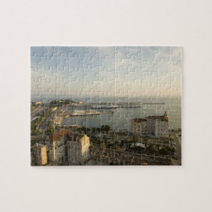 Kroatië, Dalmatia, Split. Uitzicht van Riva Legpuzzel
