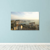 Kroatië, Dalmatië, Split. Uitzicht op Riva Canvas Afdruk (Insitu (Houten vloer))