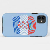 Kroatië DNA Case-Mate iPhone Case (Achterkant (horizontaal))