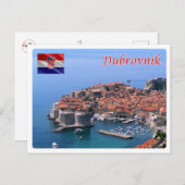 Kroatië - Dubrovnik - Briefkaart (Voorkant / Achterkant)