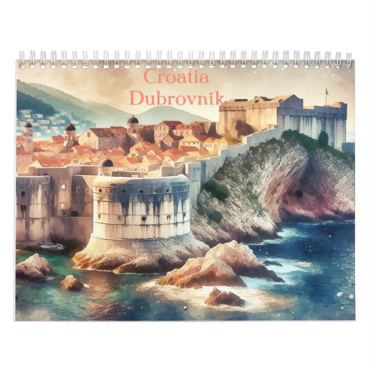 Kroatië Dubrovnik, De Kroatische reis Kalender (Hoes)