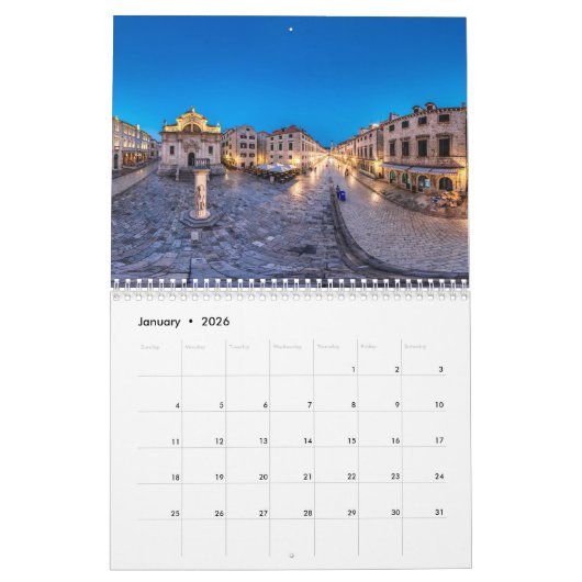Kroatië Dubrovnik-kalendermedium Kalender (Jan 2026)