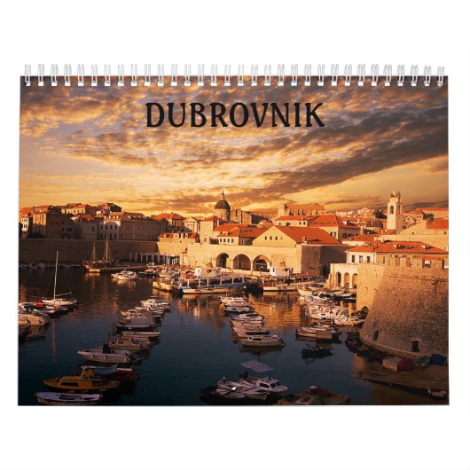 Kroatië Dubrovnik-kalendermedium Kalender (Hoes)
