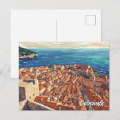 Kroatië Dubrovnik Reizen Briefkaart (Voorkant / Achterkant)