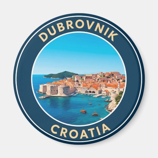 Kroatië Dubrovnik Reizen Magneet (Voorkant)