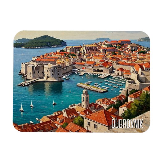 Kroatië Dubrovnik Reizen Magneet (Horizontaal)