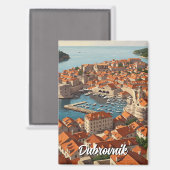 Kroatië Dubrovnik Reizen Magneet (Voorkant / Achterkant)