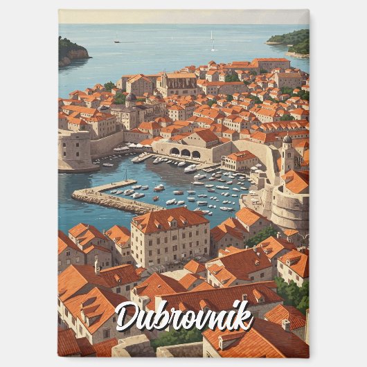 Kroatië Dubrovnik Reizen Magneet (Voorkant)