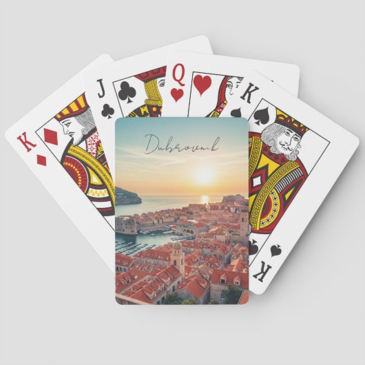 Kroatië Dubrovnik Reizen Pokerkaarten (Achterkant)