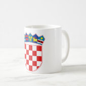 kroatië embleem koffiemok (Voorkant rechts)