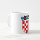 kroatië embleem koffiemok (Voorkant links)