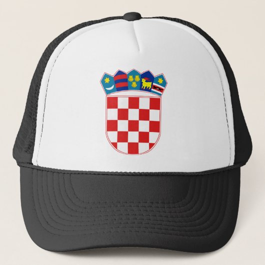 kroatië embleem trucker pet (Voorkant)