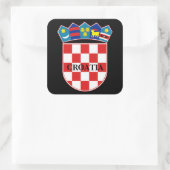 kroatië embleemsticker vierkante sticker (Tas)