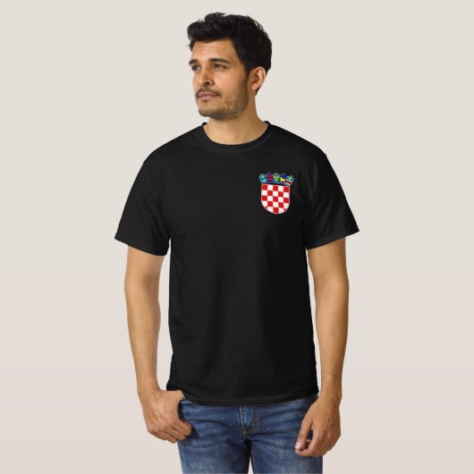 kroatië emblem polo shirt (Voorkant volledig)