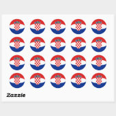 Kroatië Fisheye Vlag Sticker (Vel)