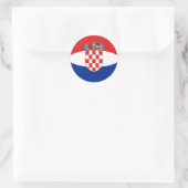 Kroatië Fisheye Vlag Sticker (Tas)