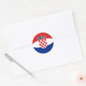 Kroatië Fisheye Vlag Sticker (Envelop)